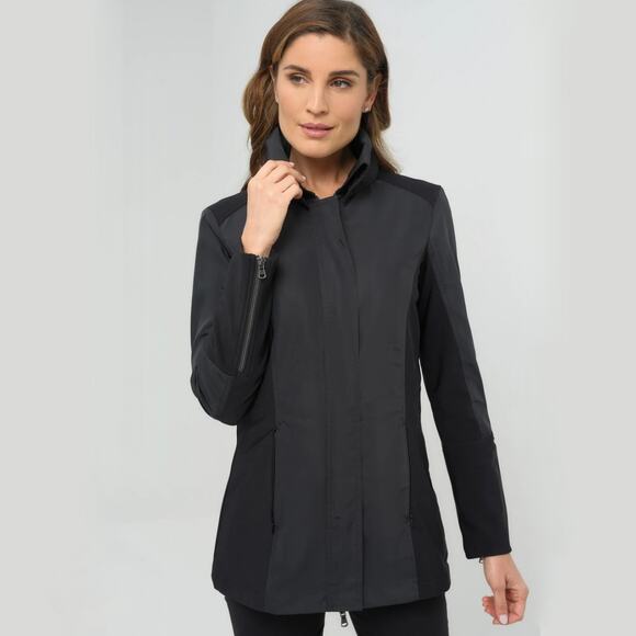 Anatomie Travel City Slick Jacket Black Zip Lightweight Small